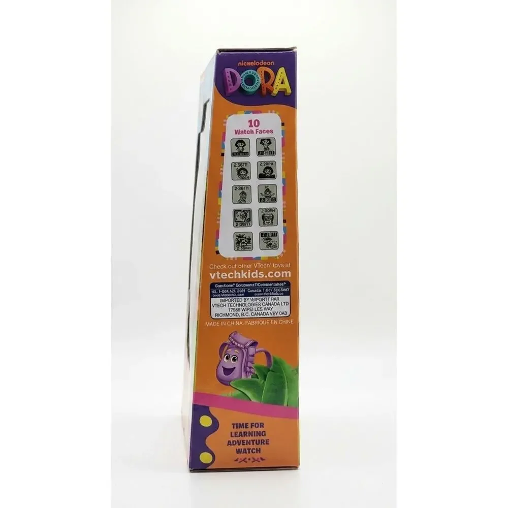 New VTech Nickelodeon Dora The Explorer Time For Learning Adventure Watch *NIB*
